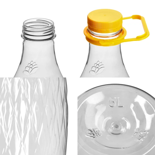 Damadžana Dama 5 l PET, su užsukamu dangteliu, rankena ir krepšeliu - 3