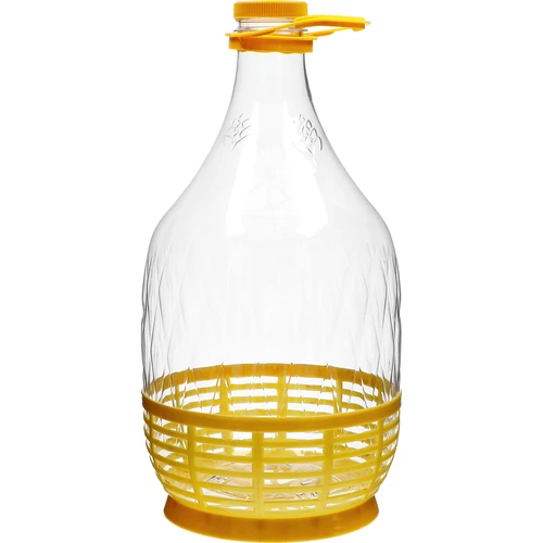 Damadžana Dama 5 l PET, su užsukamu dangteliu, rankena ir krepšeliu