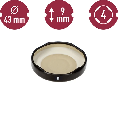 Dangtelis fi 43/4 juodas - 10 vnt - 6