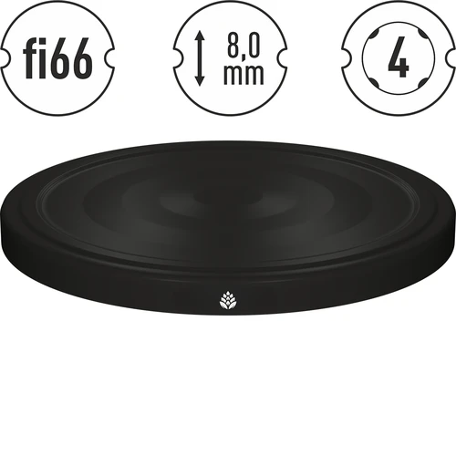 Dangtelis fi 66/4 juodas - 10 vnt - 4