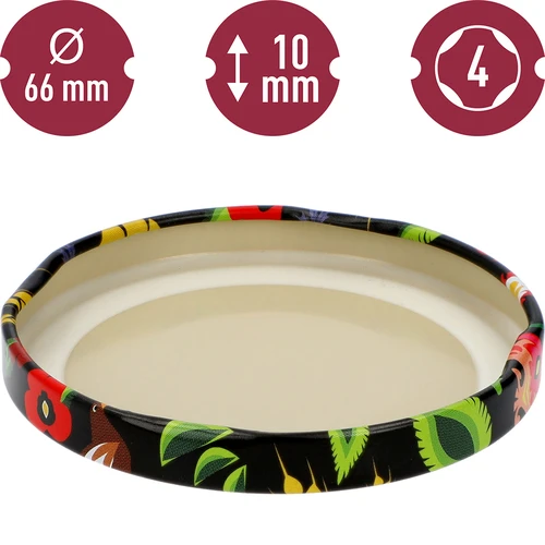 Dangtelis fi 66/4 juodas Folk - 10 vnt. - 4