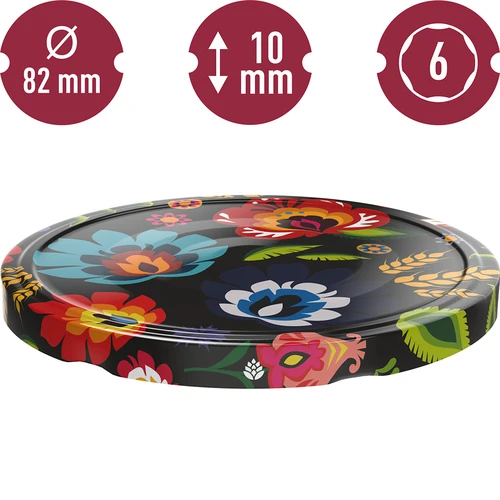 Dangtelis fi 82/6 Folk juodas - 10 vnt. - 3