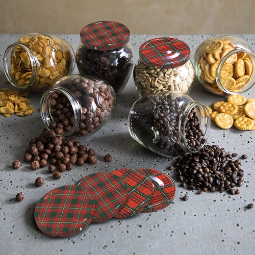 Dangtelis fi82/6, škotiškas languotas raštas, miksas, 10 vnt. - 9