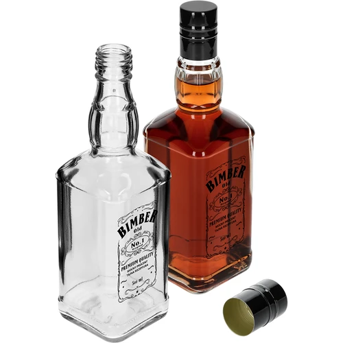 Butelis Daniels 500 ml su užsukamu kamšteliu, užrašas „Bimber OLD“, 1 vnt. - 4