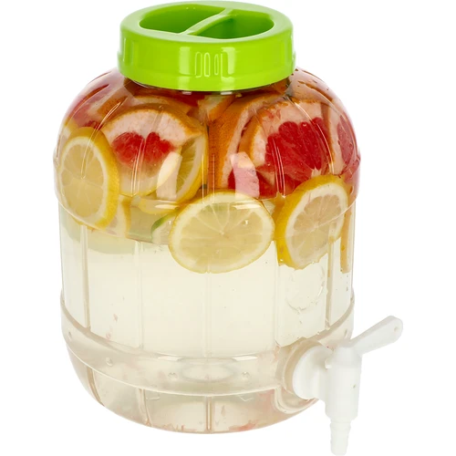 Daugiafunkcis 5 l stiklainis su kraneliu