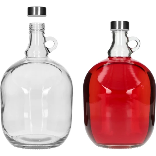 Demižonas Dama 3 l, su metaliniu fi 43 mm dangteliu ir rankenėle - 3