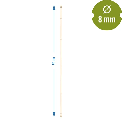Dengta plieninė bambuko formos atrama, 90 cm x 8 mm - 3