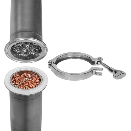 Distiliatorius HawkStill „Šalti pirštai” 60 L - stiklo granulėmis smėliuota kolona fi 60,3 mm ir talpos izoliacija - 6