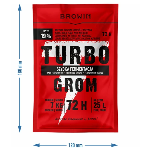 Distiliavimo mielės Turbo Grom 72 val. - 4