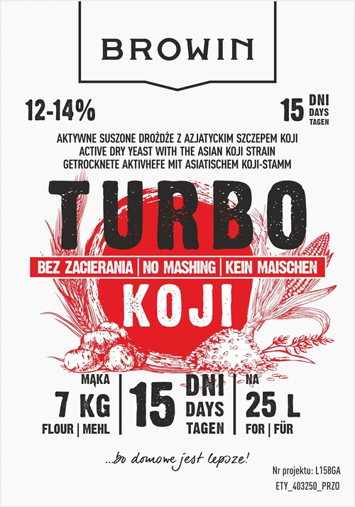 Distiliavimo mielės Turbo Koji, 50 g (be sacharifikacijos!) - 5