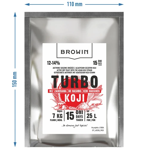 Distiliavimo mielės Turbo Koji, 50 g (be sacharifikacijos!) - 7