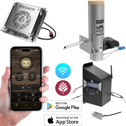 dragON rinkinys rūkyklai - IQ moduliai su Wi‑Fi ir dūmų generatorius JET 2 LONG su pelenine