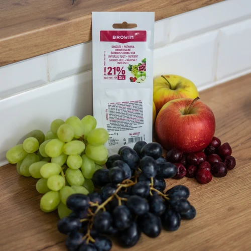 Drożdże Bayanus + pożywka - Uniwersalne - 21%, 17 g - 4