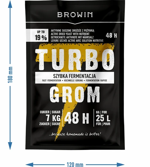 Drożdże gorzelnicze Turbo Grom 48h - 4