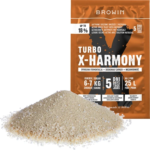 Drożdże Turbo X-Harmony 18%, 25 L, 138 g - 3