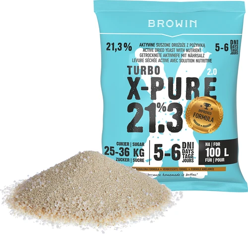 Drożdże Turbo X-Pure 21,3%, 100L - 3