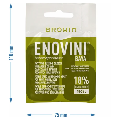 Drożdże winiarskie Enovini® BAYA, 7 g - 3