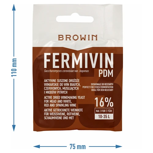 Drożdże winiarskie Fermivin PDM, 7 g - 3