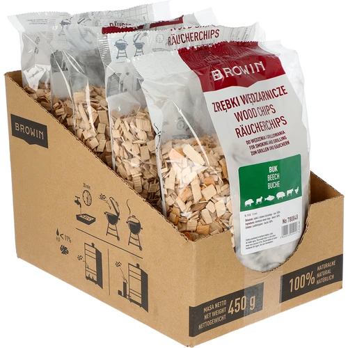 Drožlės rūkymui/griliavimui, bukas, 450 g, kl.10 - 2