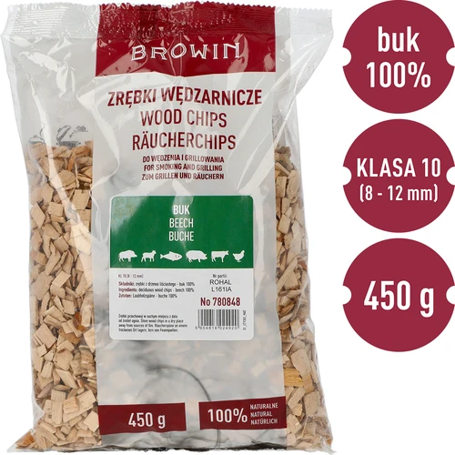 Drožlės rūkymui/griliavimui, bukas, 450 g, kl.10 - 3