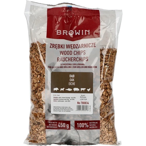 Drožlės rūkymui/grilinimui, ąžuolas, 450 g, kl. 8
