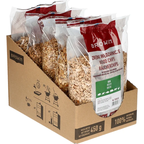 Drožlės rūkymui/grilinimui, buko, 450 g, kl. 8 - 2