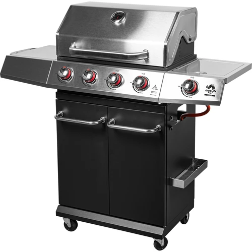 Dujinis grilis dragON BBQ101, 11,7 kW, juodai sidabrinis