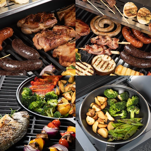 Dujinis grilis dragON BBQ201, 18,8 kW, sidabrinis - 11