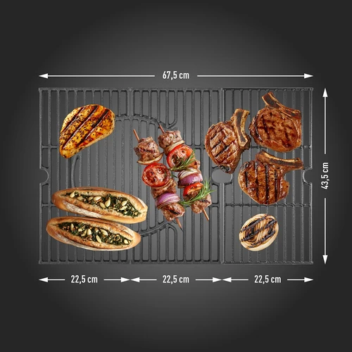 Dujinis grilis dragON BBQ201, 18,8 kW, sidabrinis - 9