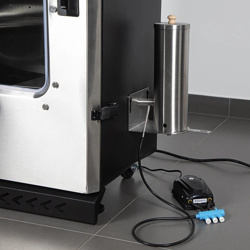 Dūmų generatorius dragON JET 4 LIGHT su pelenų iškratymo funkcija ir elektrine orapūte dragON Air - 4