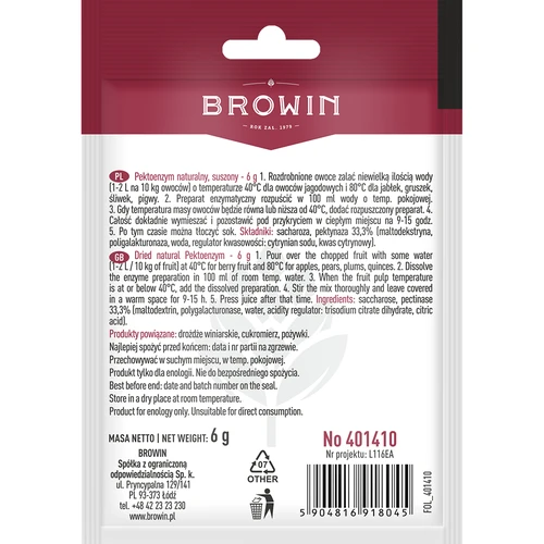 Džiovinta pektinazė - 2