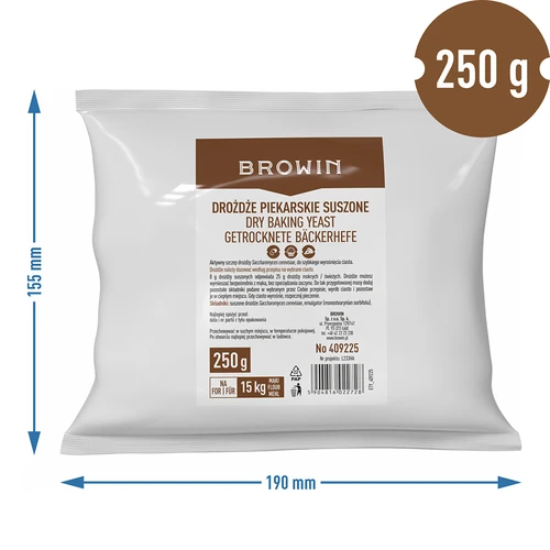 Džiovintos kepimo mielės, 250 g - 4