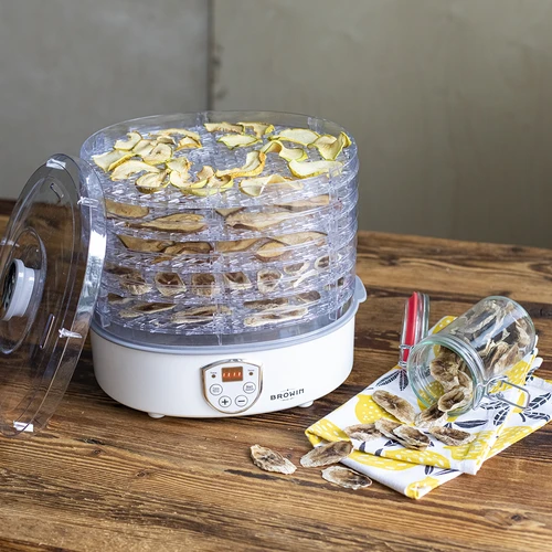 Džiovintuvas grybams, vaisiams, daržovėms ir žolelėms su temperatūros reguliavimu, 240 W, skaidrus - 12