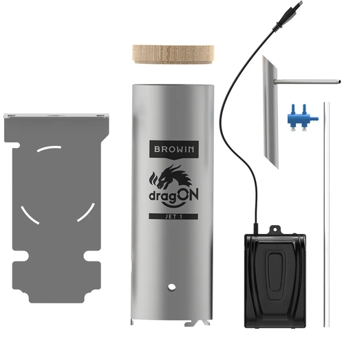 Elektrinė rūkykla dragON PLYWOOD NATURE 100E su elektriniu šildymo moduliu ir valdikliu - 12