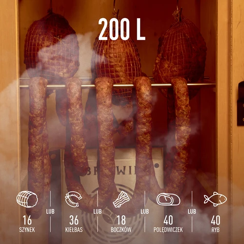 Elektrinė rūkykla dragON PLYWOOD NATURE 100E su elektriniu šildymo moduliu ir valdikliu - 8