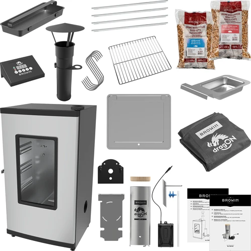 Elektrinė rūkykla - dragON su dūmų generatoriumi, skaitmeninė 65 L - 2