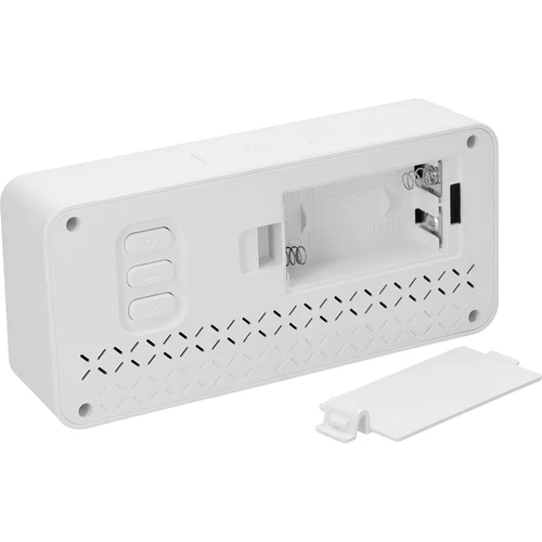 Elektroninė meteorologinė stotelė Soens – balta, su laikrodžiu ir kalendoriumi - 5