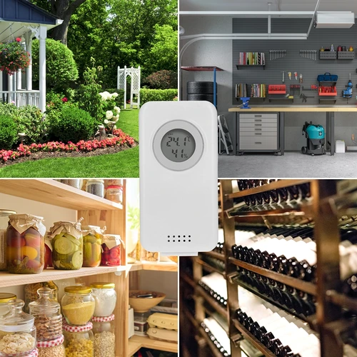 Elektroninė orų stotelė – belaidė, su jutikliu, juoda - 10