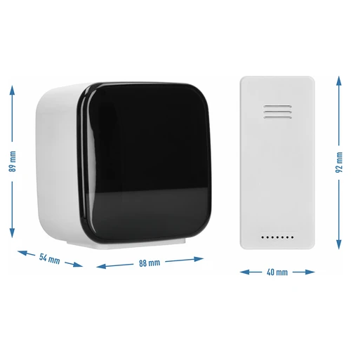 Elektroninė orų stotis Soens - su belaidžiu jutikliu, žadintuvu ir naktine lempute - 4