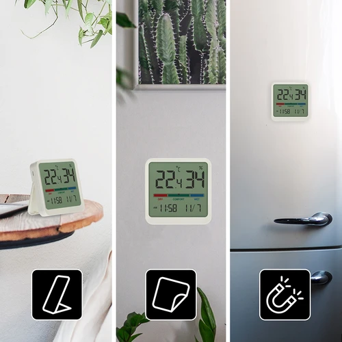 Elektroninis kambarinis termometras, baltas - 12