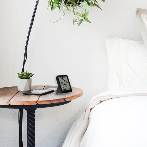 Elektroninis kambario termometras, juodas - 14