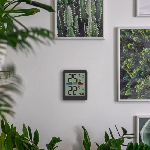 Elektroninis kambario termometras, juodas - 15