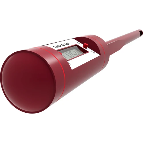 Elektroninis maistinis termometras su LCD (nuo −20 °C iki +250 °C), raudonas - 4