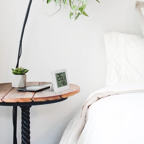 Elektroninis termometras su komforto indikatoriumi, baltas - 11