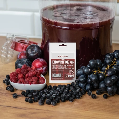 Enovini® OK RED - drożdże winiarskie obniżające kwasowość 7 g - 5