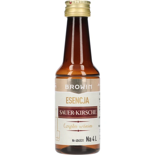 Esencija Sauer-Kirsche - Skaidri vyšnia, 40 ml, skirta 4 l