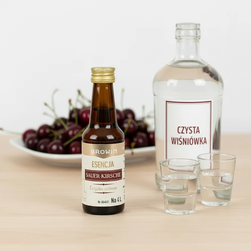 Esencija Sauer-Kirsche - Skaidri vyšnia, 40 ml, skirta 4 l - 7