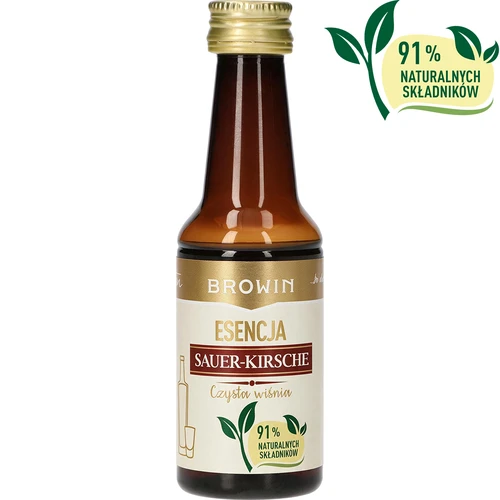 Esencija Sauer-Kirsche – Skaidri vyšnia, 40 ml, skirta 4 l