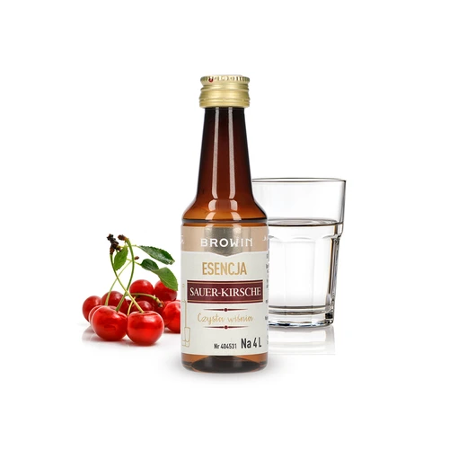 Esencija Sauer-Kirsche - Skaidri vyšnia, 40 ml, skirta 4 l - 3