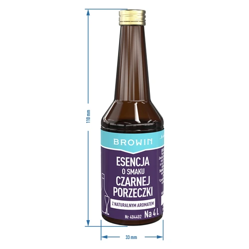 Esencja o smaku czarnej porzeczki z naturalnym aromatem na 4 L - 40 ml - 8